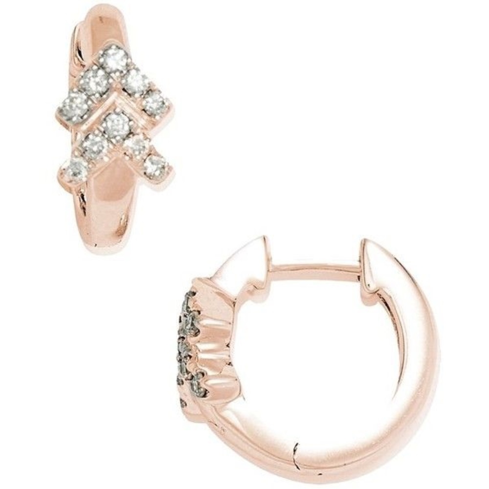 Dana Rebecca diamond rose gold earrings